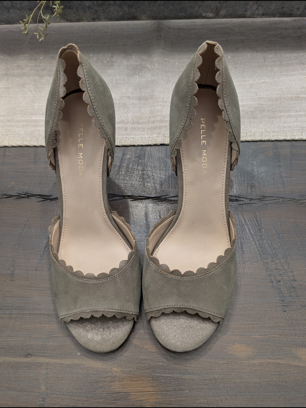 Pelle Moda Scalloped Heels